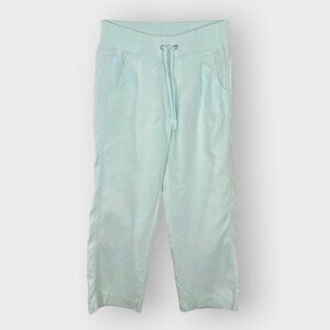 Athleta Womens Linen Reverie Pants | 2P | Mint Drawstring | Coastal Beachy